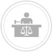 ícone de juiz representando Audiência de Custódia